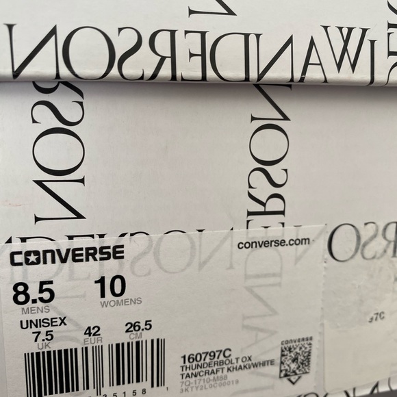 Converse x JW Anderson suede thunderbolt snker 8.5 - Picture 4 of 11